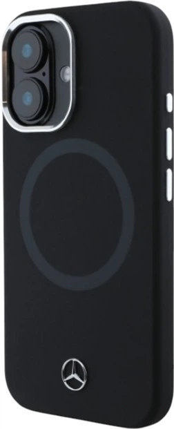 Etui Mercedes-Benz Silicone Tonal Logo MagSafe do Apple iPhone 16 Black (MEHMP16S23SUTTK) - obraz 2