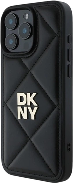 Панель DKNY Quilted Stack Logo для Apple iPhone 16 Pro Black (DKHCP16LPQDSLK) - зображення 2