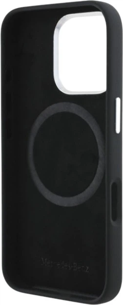Etui Mercedes-Benz Silicone Vertical Tonal Stripes MagSafe do Apple iPhone 16 Pro Black (MEHMP16L23SUVSK) - obraz 7
