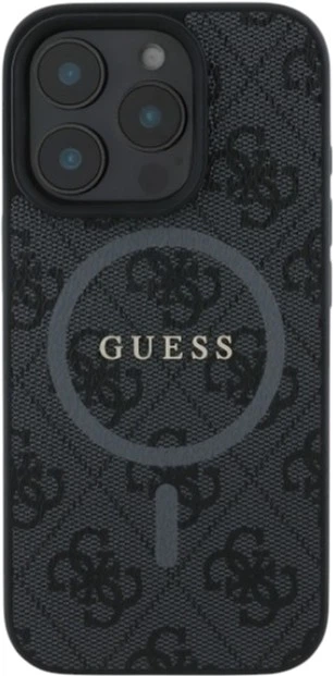 Панель Guess 4G Ring Classic Logo MagSafe для Apple iPhone 16 Pro Black (GUHMP16LG4GFRK) - зображення 3