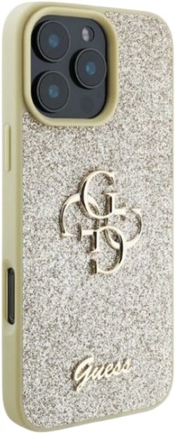 Панель Guess Fixed Glitter Big 4G для Apple iPhone 16 Pro Max Gold (GUHCP16XHG4SGD) - зображення 2