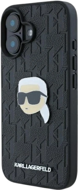 Панель Karl Lagerfeld Monogram Karl Head Pin для Apple iPhone 16 Black (KLHCP16SPGKLKIPK) - зображення 2