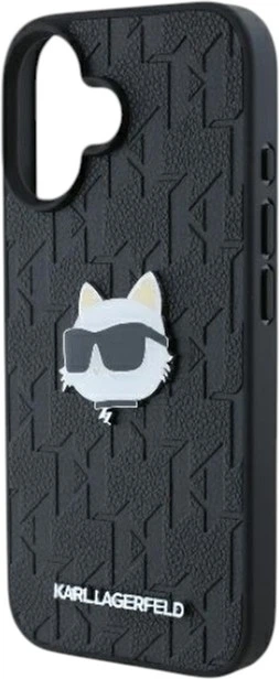 Панель Karl Lagerfeld Monogram Choupette Head Pin для Apple iPhone 16 Black (KLHCP16SPGKLCHPK) - зображення 6