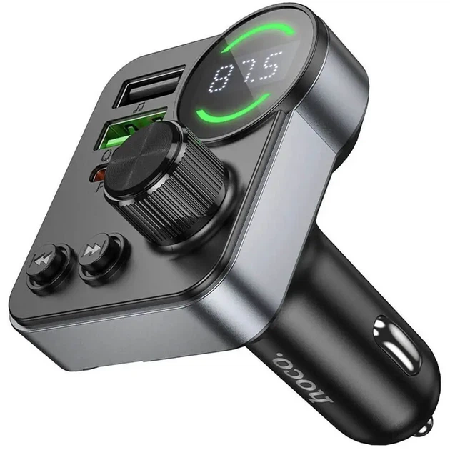 FM-модулятор Hoco E86, PD30W, QC3.0, BT5.4 - изображение 5