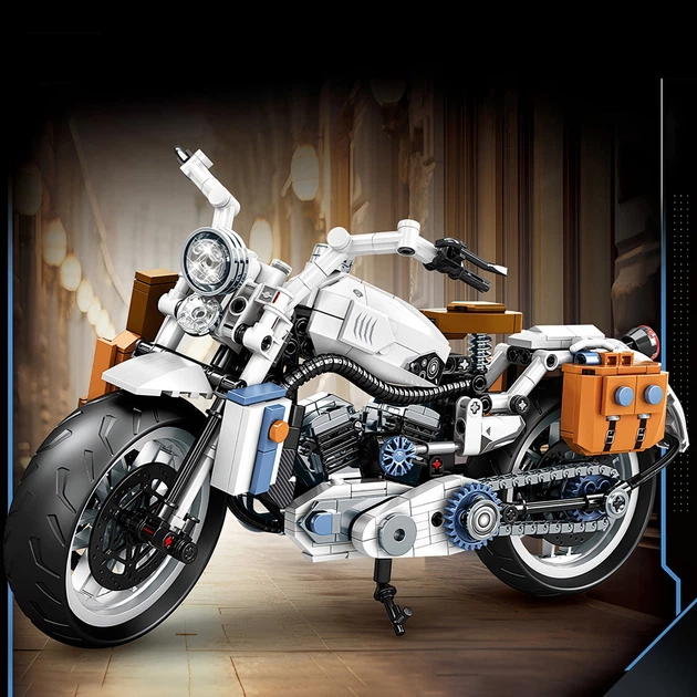 Конструктор Mingdi мотоцикл Harley-Davidson Softail (827 деталей
