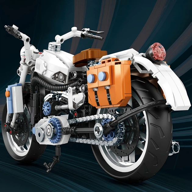 Конструктор Mingdi мотоцикл Harley-Davidson Softail (827 деталей