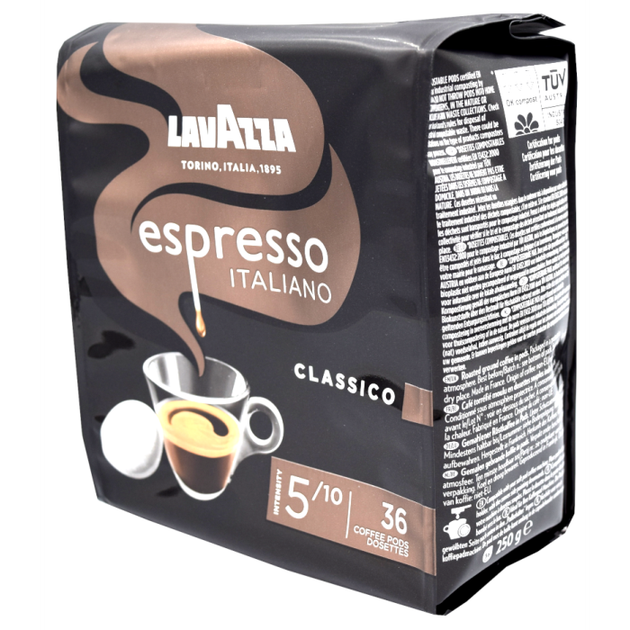 Кава в монодозах чалдах Philips Senseo Lavazza Espresso Classico 36 шт 62 мм - зображення 2
