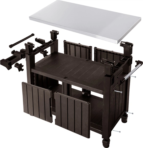 Стіл-буфет садовий для барбекю Keter Unity XL 134 x 88 см (230409) - зображення 3