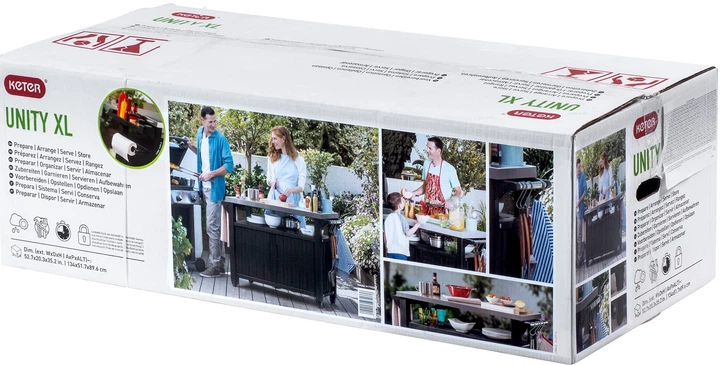 Стіл-буфет садовий для барбекю Keter Unity XL 134 x 88 см (230409) - зображення 12