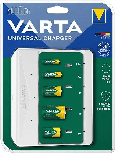 Ładowarka akumulatorków Varta Universal Charger 57658 (4008496054671) - obraz 1
