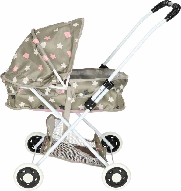 Wózek dla lalek KIK Gondola Głęboka + Torba Gwiazdki (5903039764743) - obraz 3