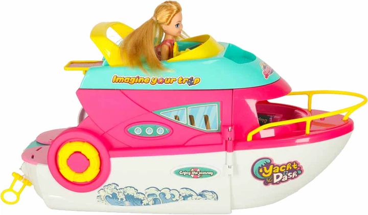 Składana jacht dla lalek Pin Ming Toys z motorówką i deską do surfingu (5903039767737) - obraz 3
