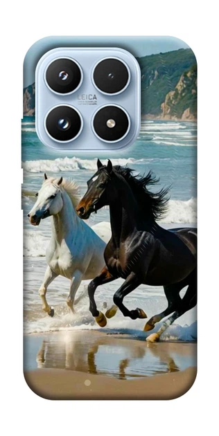 Чехол Beach Horses для Xiaomi 17 - Фото 1 Чехол Beach Horses для Xiaomi 17 - изображение 1