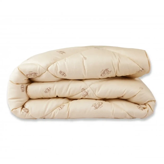 Ковдра для сну півтораспальна 140×210 см ТМ ТЕП Dream Wool зимова, овеча шерсть, мікрофібра, 350 г/м² (1-02556_00000) - Фото 4 Ковдра для сну півтораспальна 140×210 см ТМ ТЕП Dream Wool зимова, овеча шерсть, мікрофібра, 350 г/м² (1-02556_00000) - зображення 4