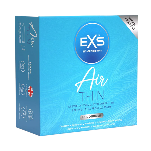 Ультратонкі презервативи EXS Air Thin, 48 шт. - Фото 1 Ультратонкі презервативи EXS Air Thin, 48 шт. - зображення 1