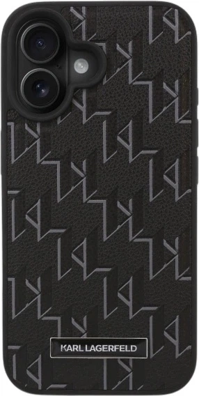 Панель Karl Lagerfeld Hot Stamp MagSafe для iPhone 16 Plus Black (3666339318536) - зображення 3
