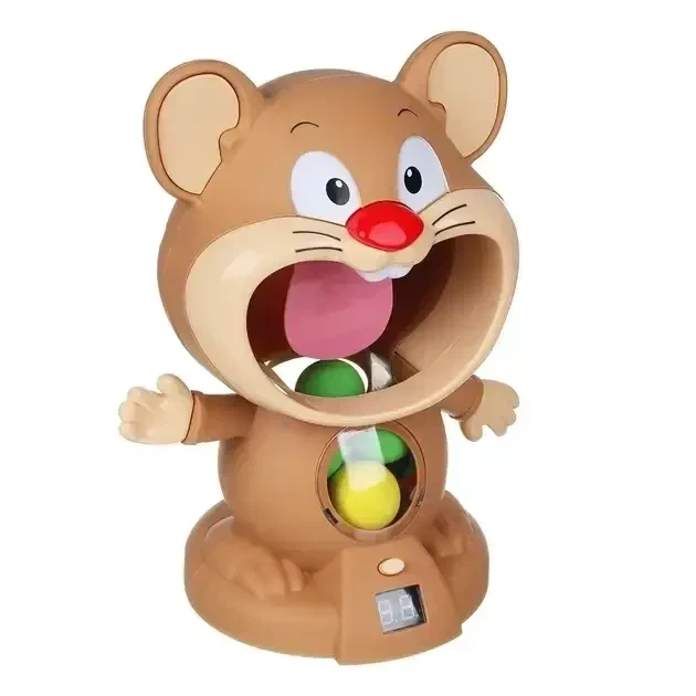 Інтерактивна гра повітряний тир Hamster With Gunner Пістолет з кульками і мішень Хом'як з дисплеєм рахунку - зображення 3