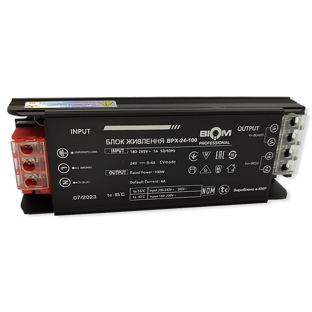 Блок питания BIOM Professional DC24 100W BPX-24-100 4А - изображение 2