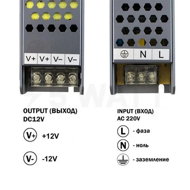 Блок питания Biom Professional 12V 300W BPU-301 25А slim - изображение 3