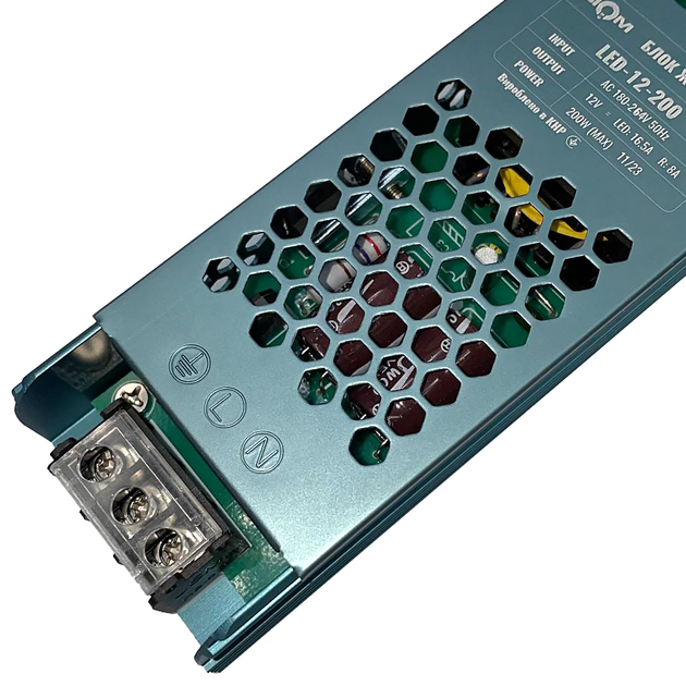 Блок питания Biom 200W 12V 16.5A IP20 LED-12-200 - изображение 5