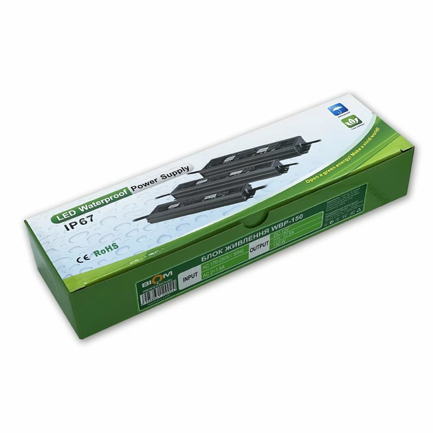 Блок питания герметичный DC12 150W OEM WBP-150 12.5А - изображение 4