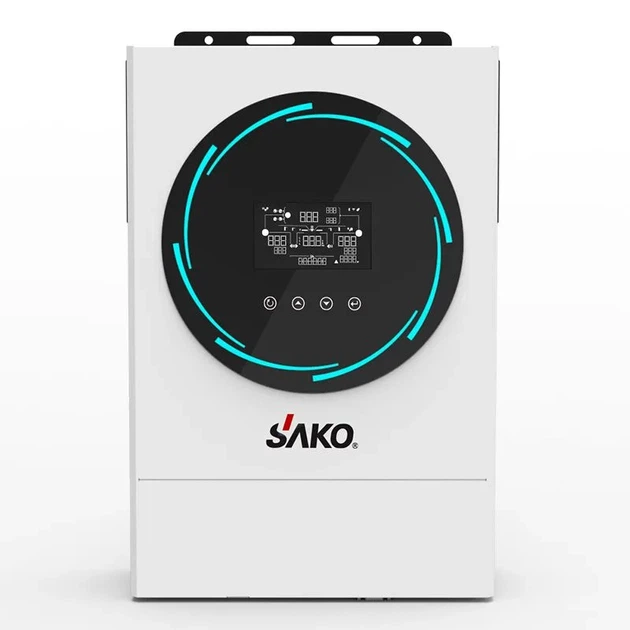 Гибридный инвертор SAKO Sunpolo 6 кВт 48В, 1 фаза, MPPT 120А, поддержка LiFePO4 - изображение 2
