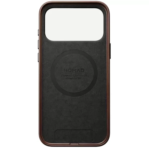Кожаный чехол Nomad Traditional Horween Leather Case Rustic Brown для iPhone 17 Pro (NM011970858) - изображение 4