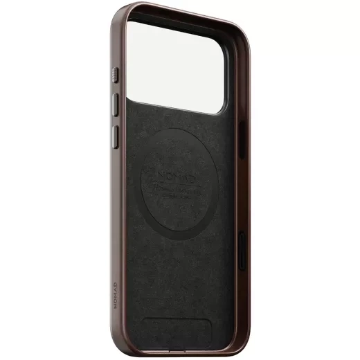 Кожаный чехол Nomad Traditional Horween Leather Case Rustic Brown для iPhone 17 Pro (NM011970858) - изображение 5
