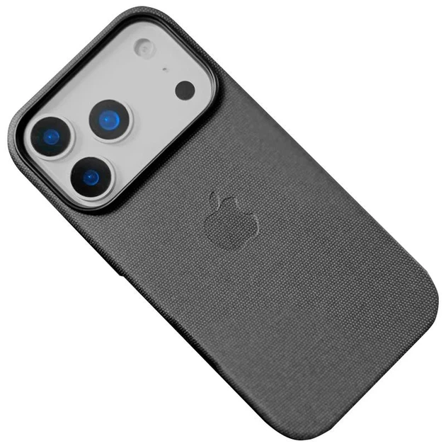 Чехол панель тканевый OEM TechWoven with MagSafe MagFit Magnetic Ring для Apple iPhone 17 Pro Max (6.9") Black - изображение 2