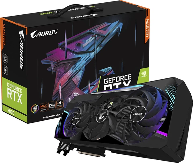 Видеокарта GIGABYTE AORUS GeForce RTX 3090 XTREME 24G (GV