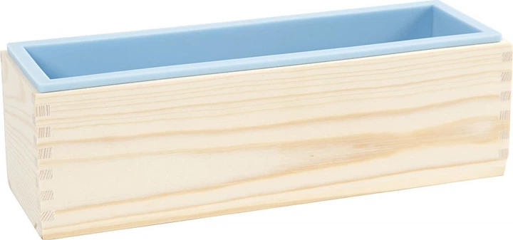 Forma silikonowa w drewnianym pudełku Creativ Company do wyrobu mydła 1500 ml (5712854435109) - obraz 3