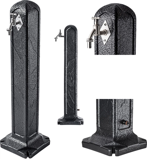 Słupek ogrodowy z kranem Kadax Torres Antracyt (K10289) - obraz 5