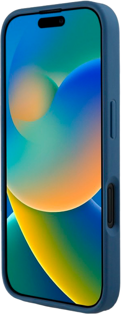 Панель Guess Grained Roses Big 4G для Apple iPhone 16 Blue (3666339427375) - зображення 5