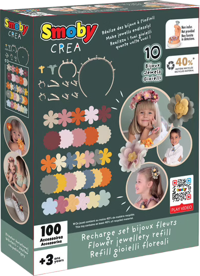 Набір для створення прикрас Smoby Прикраси з квітами (3032163504184) - зображення 1