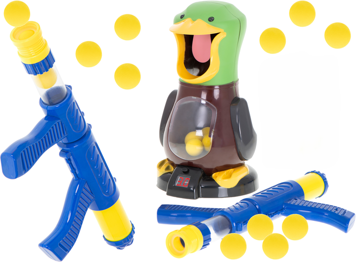 Ігровий набір Ikonka Hit my duck Пістолет та кульки для стрільби по мішенях (5903039718340) - зображення 2