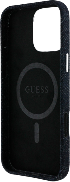 Панель Guess Denim Triangle Logo MagSafe для Apple iPhone 16 Pro Max Black (3666339428150) - зображення 7