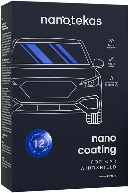 Набір NanoTekas для нанопокриття скла авто 2х30 ml (5902020473503) - зображення 1