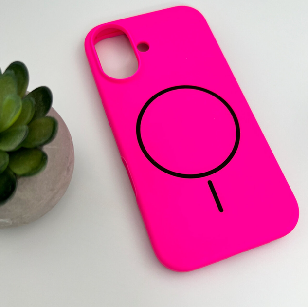 Защитный чехол-накладка Cosmic Silicone Case Magnetic для Apple iPhone 17 Shiny Pink (SilMag17-52) - изображение 3