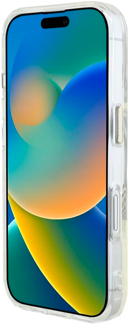 Панель Guess IML Metal Colored Circle Classic Logo MagSafe для Apple iPhone 16 Transparent/Black (3666339428426) - зображення 5