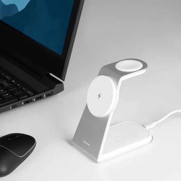 Бездротовий Зарядний Пристрій Proove Omni Power 3-in-1 white (WSOP15020002) - зображення 6