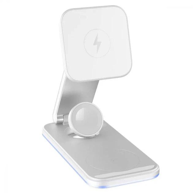 Бездротовий Зарядний Пристрій Proove Energy Fold 3-in-1 white (WSEF15010002) - Фото 3 Бездротовий Зарядний Пристрій Proove Energy Fold 3-in-1 white (WSEF15010002) - зображення 3