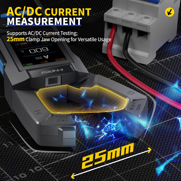 Цифровые токовые клещи FNIRSI DMC-100 AC/DC 600А True RMS мультиметр умные токоизмерительные клещи - Фото 5 Цифровые токовые клещи FNIRSI DMC-100 AC/DC 600А True RMS мультиметр умные токоизмерительные клещи - изображение 5