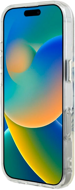 Панель Guess IML Metal Colored Circle Classic Logo MagSafe для Apple iPhone 16 Pro Transparent/Pink (3666339428594) - зображення 5