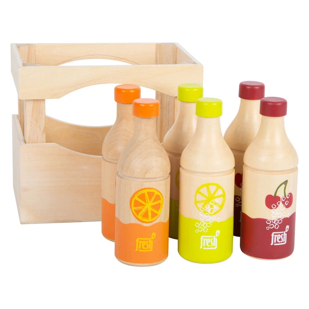 Zestaw do zabawy Small Foot skrzynia z butelkami 7 elementów 5410750 (4020972117397) - obraz 4