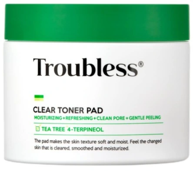 Płatki do twarzy Troubless Clear Toner Pad 60 szt (8809573486301) - obraz 1
