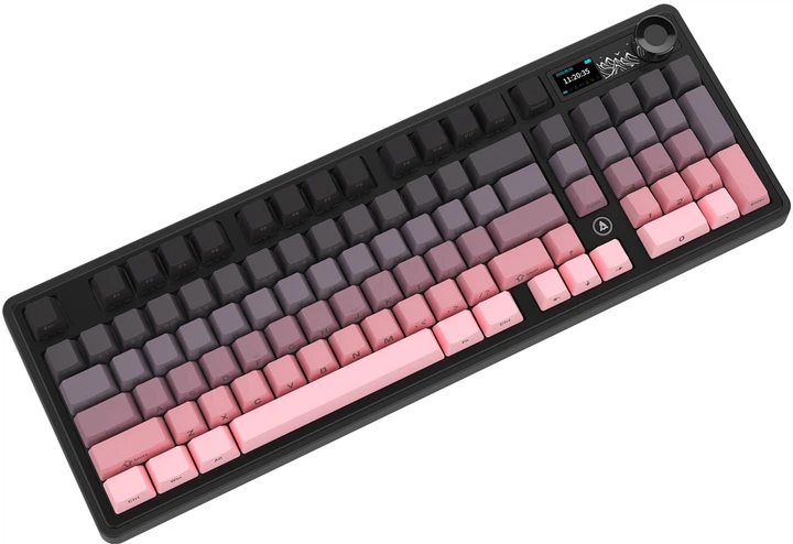 Klawiatura bezprzewodowa Ajazz AK980 Gift Switch V2 Wireless/USB Black-Pink (AK980-V2-G-GP) - obraz 6