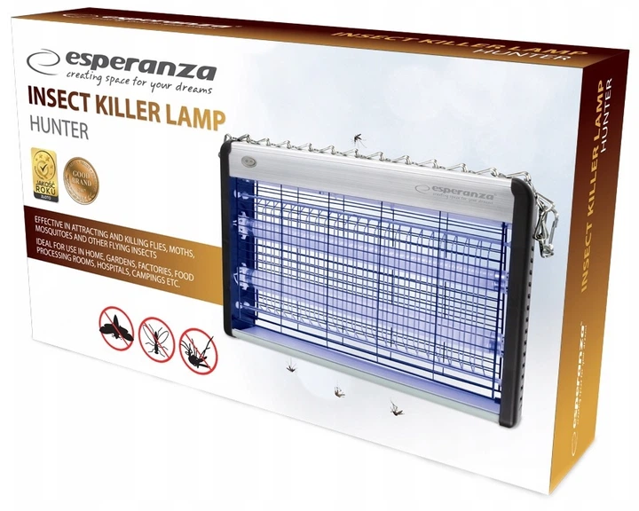 Lampa owadobójcza Esperanza EHQ006 Insect Killer Lamp Hunter (5901299955505) (955555912314331) - Outlet - obraz 4