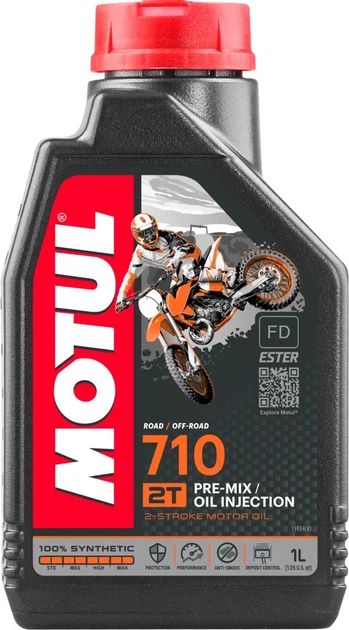Моторне масло Motul 710 2T 1 л (3374650246772) - зображення 1
