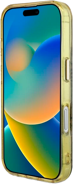 Etui Guess IML Metal Glitter 4G Circle Triangle MagSafe do Apple iPhone 16 Bronze (3666339430214) - obraz 5