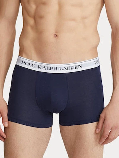 Набір трусів-боксерів чоловічих бавовняних Polo Ralph Lauren 714830299058 L 3 шт Темно-синій (3616538408163) - зображення 2